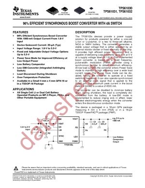 TPS61031RSAR datasheet  